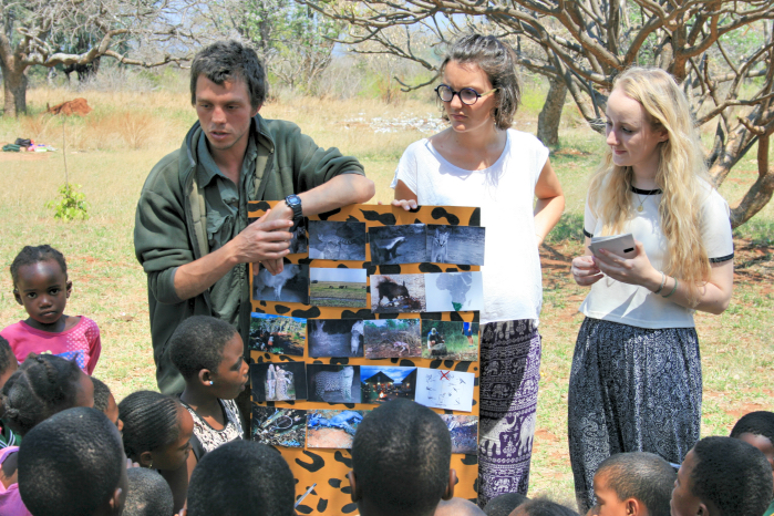 Philip teaching about environmental issues at a local school. 